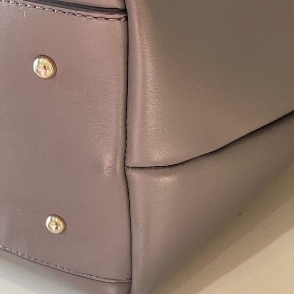 Dooney & Bourke large Flynn tote color elephant buttery smooth leather Clean - Picture 9 of 16